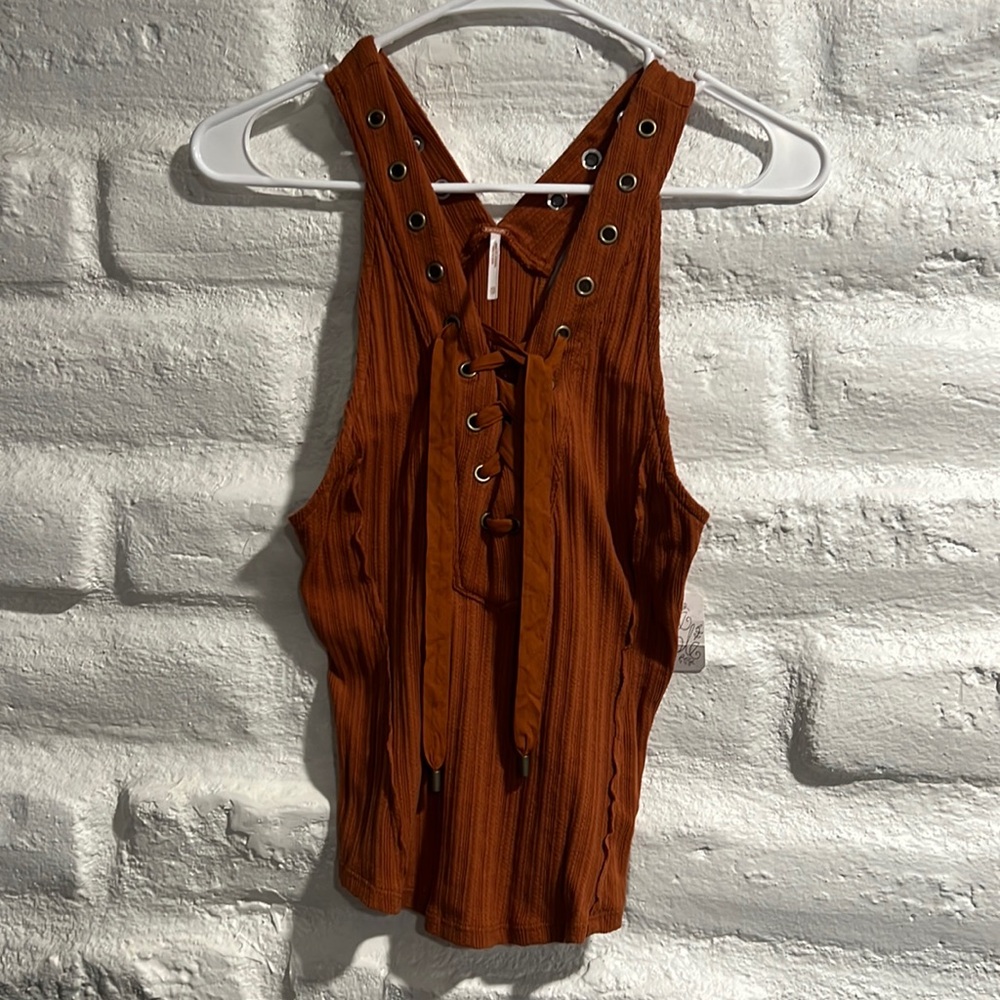 NWT Free People Little Gingy Top - Picture 3 of 9